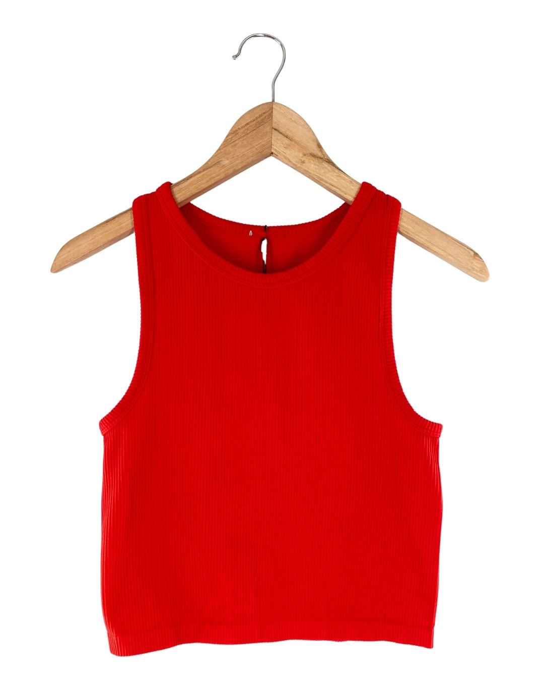 Blusa crop sleeveless stretch