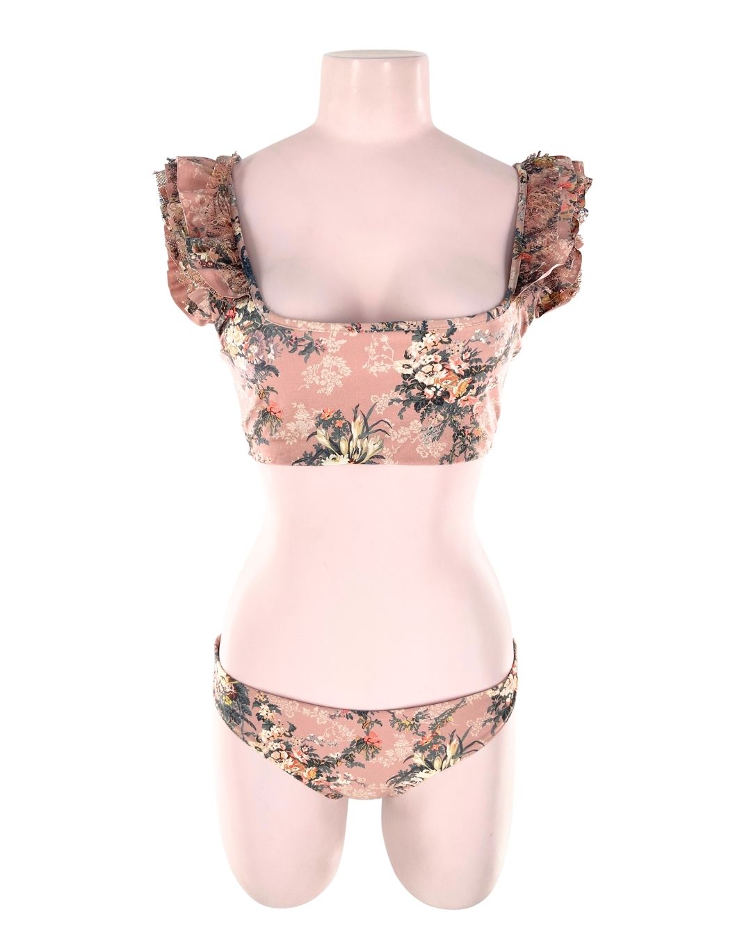 Bikini anudado print flores