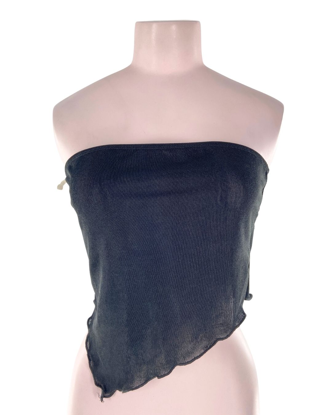 Top strapless asimetrico