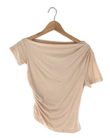 Blusa manga corta drapeada