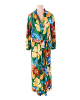 Maxi vestido print hojas
