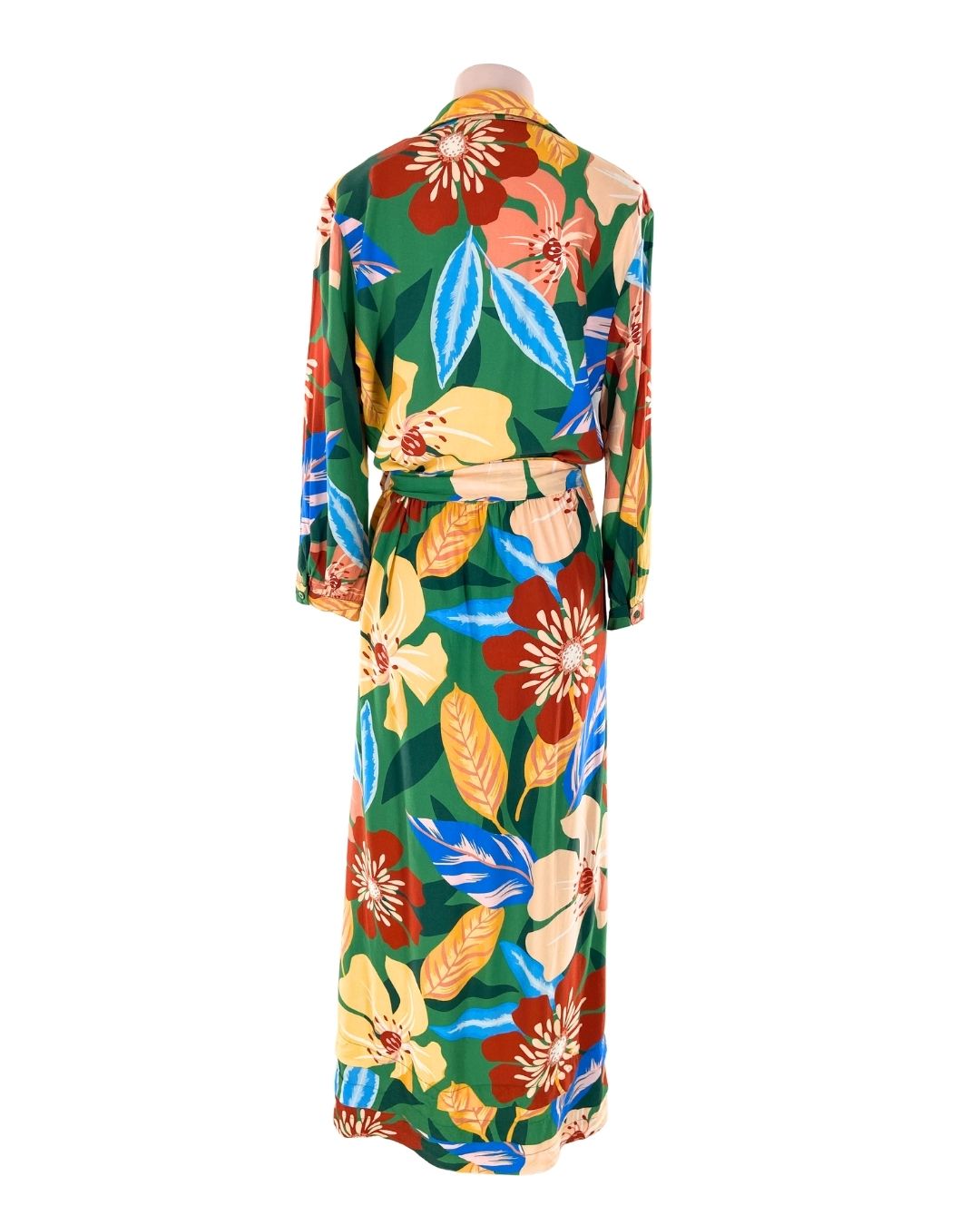 Maxi vestido print hojas