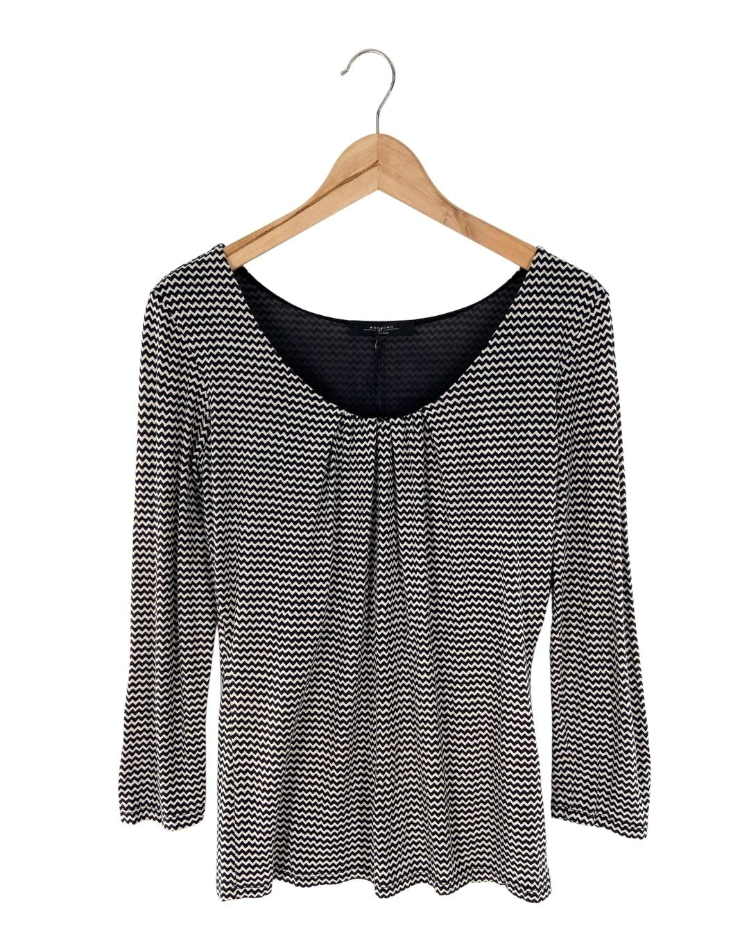 Blusa print zigzag prenses