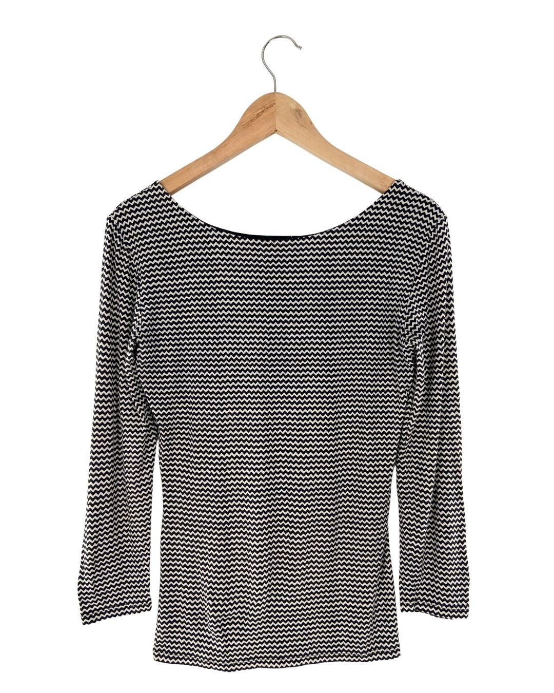Blusa print zigzag prenses