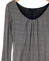 Blusa print zigzag prenses