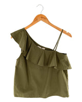 Blusa con vuelo diagonal