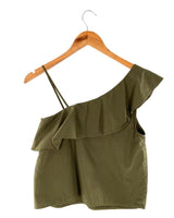 Blusa con vuelo diagonal