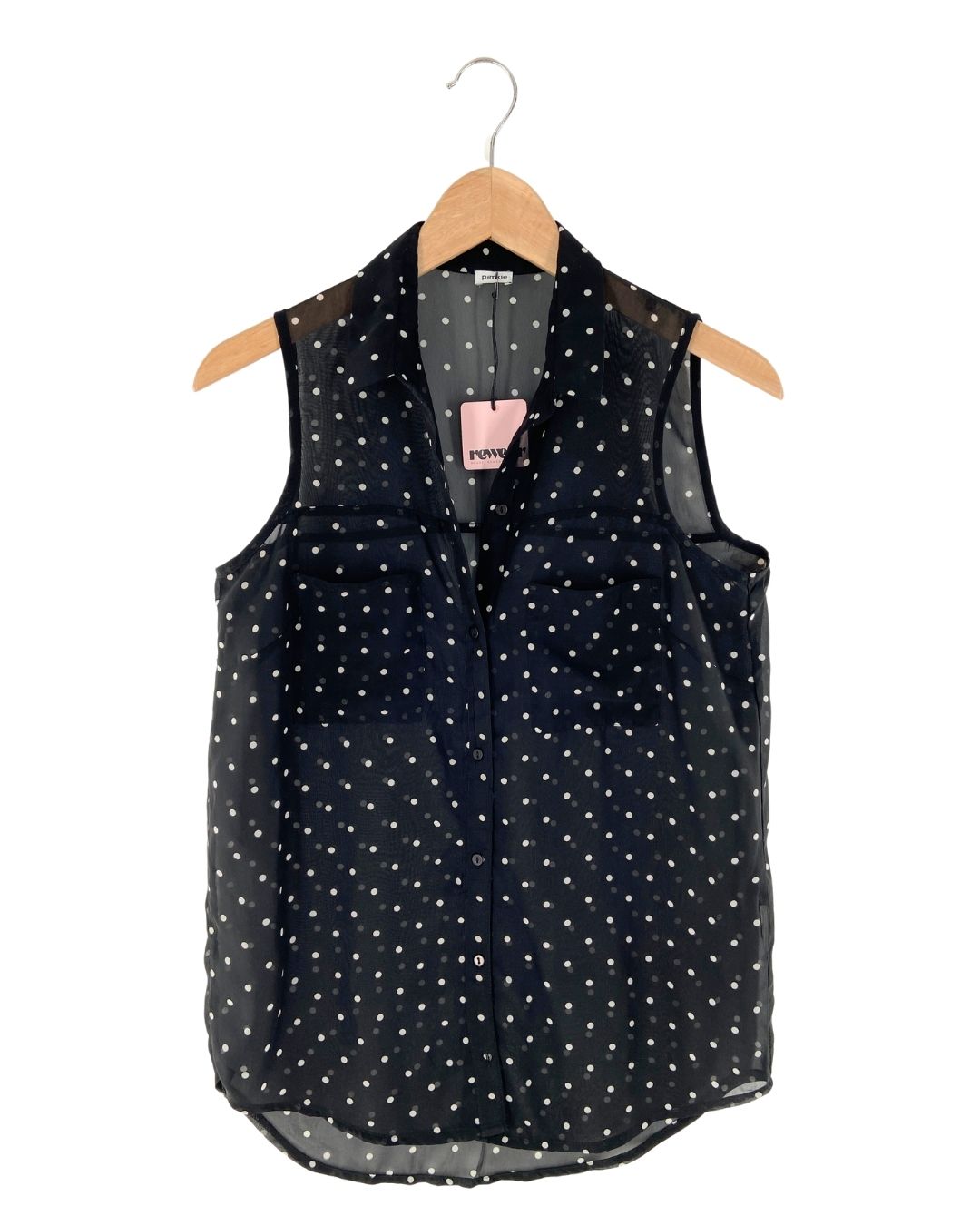 Blusa sleeveless traslucidas