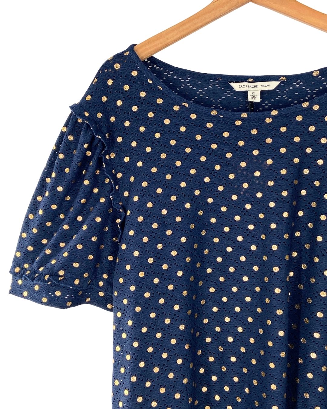 Blusa oversize print dots