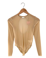 Body manga larga en mesh