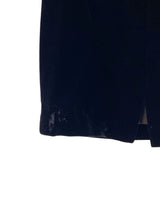 Falda midi en velvet