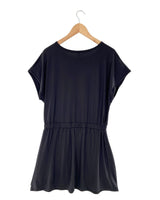 Vestido midi encauchado
