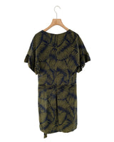 Vestido midi con cinturon