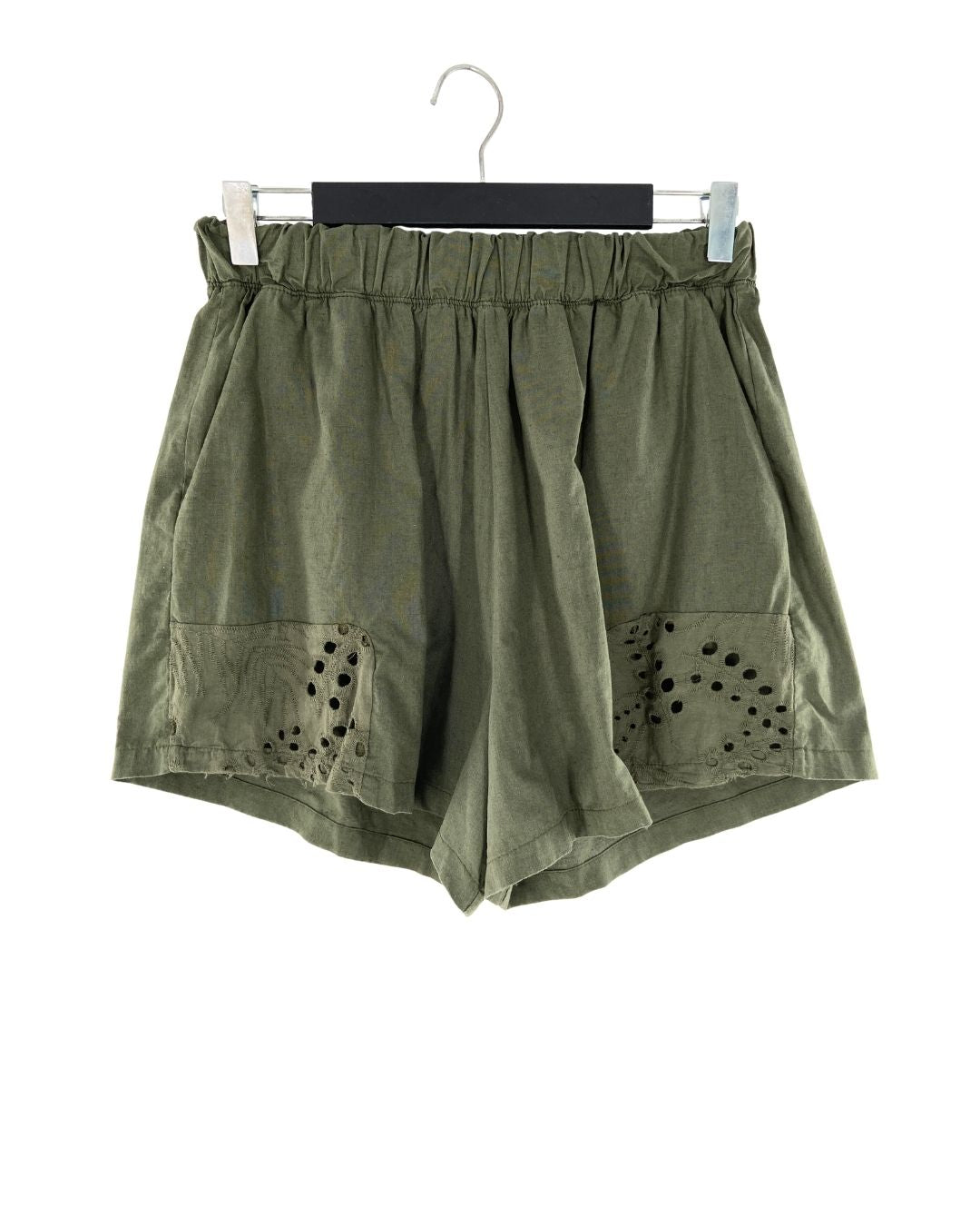 Short encauchado detalle