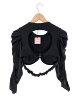 Blusa manga drapeada