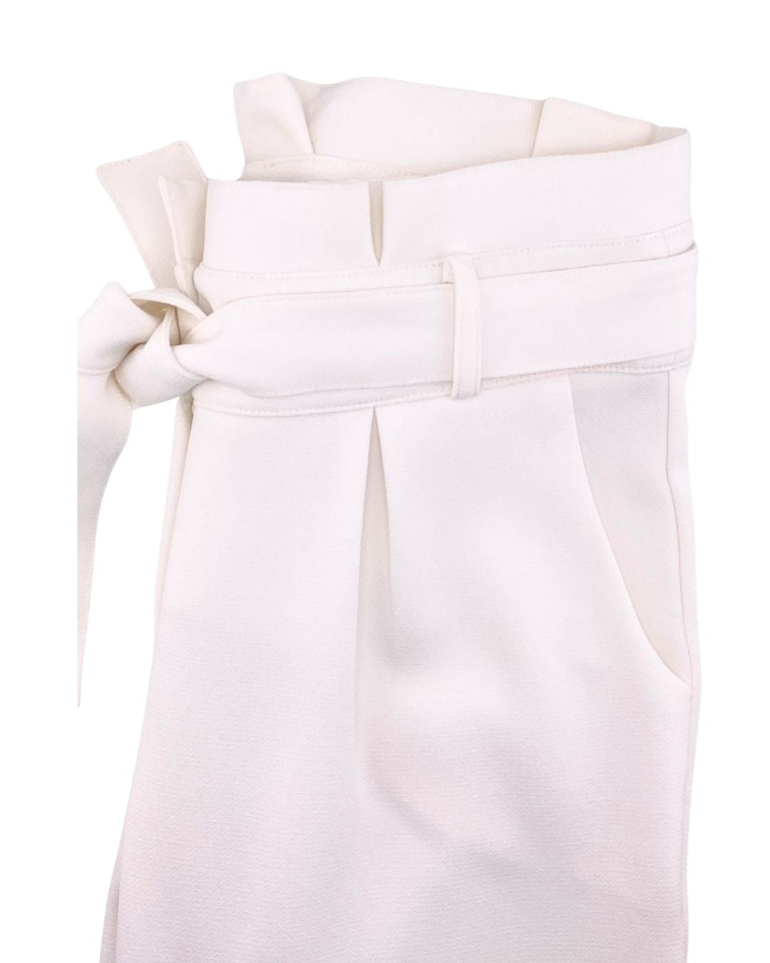 Pantalon paper bag con textura
