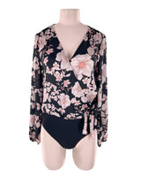 Body satinado print flores