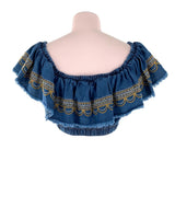 Blusa crop off shoulder