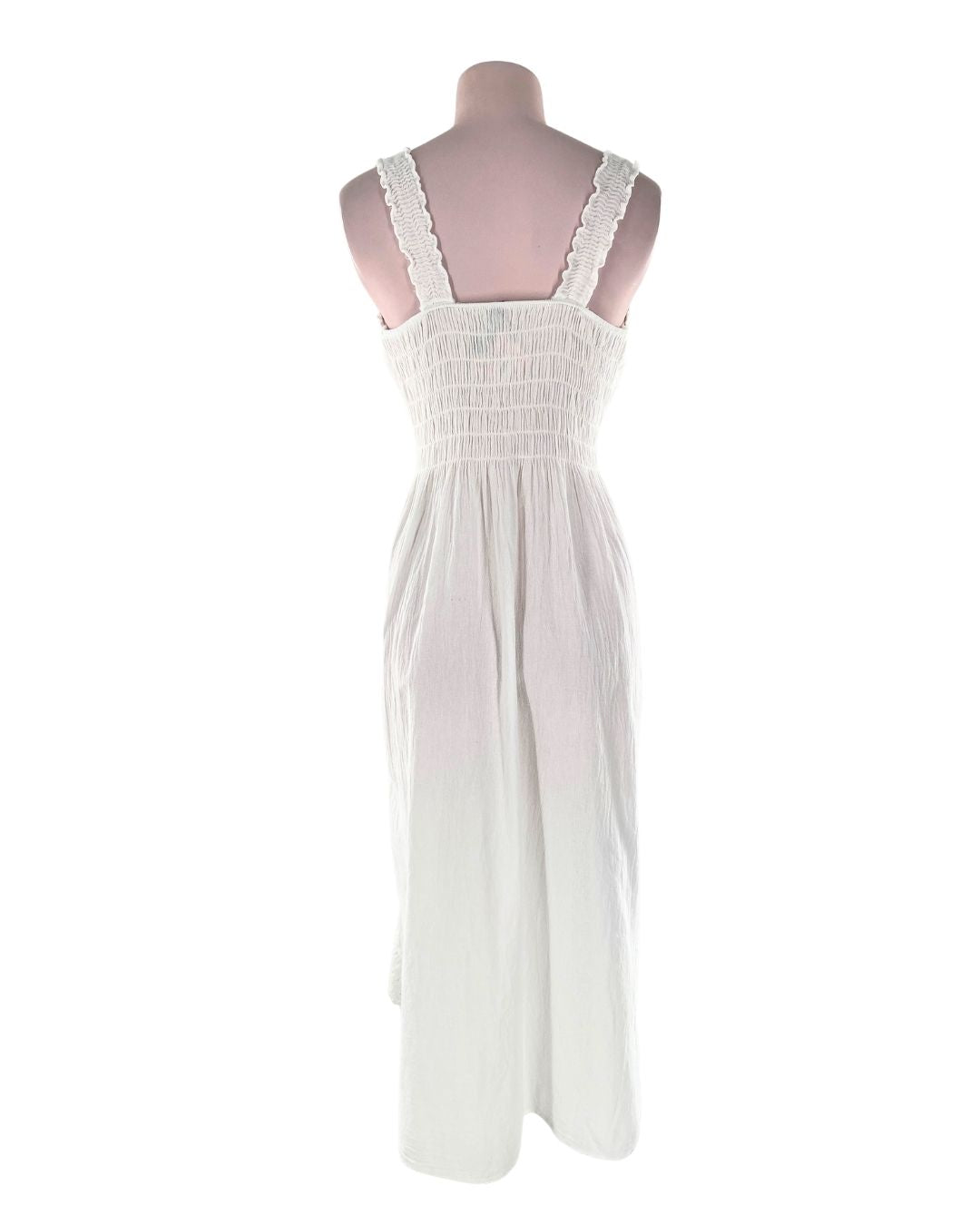 Vestido de tiras con bordados