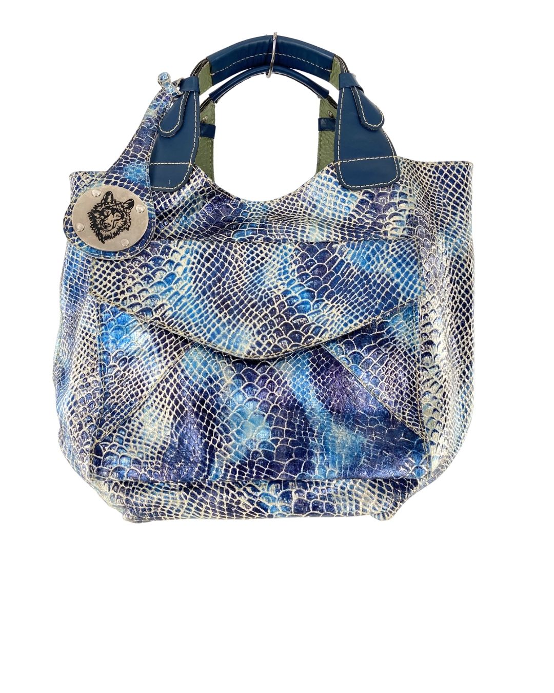 Cartera tote en cuero