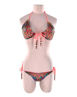 Bikini anudado con mostacillas
