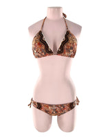 Bikini anudado con mostacillas