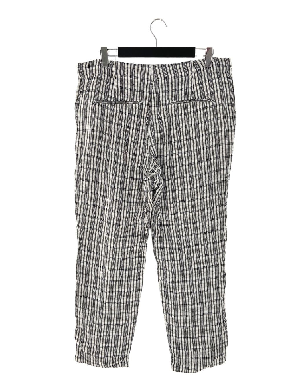 Pantalon a cuadros en lino