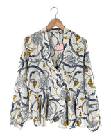 Blusa manga larga print cadena