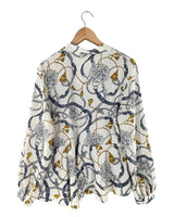 Blusa manga larga print cadena