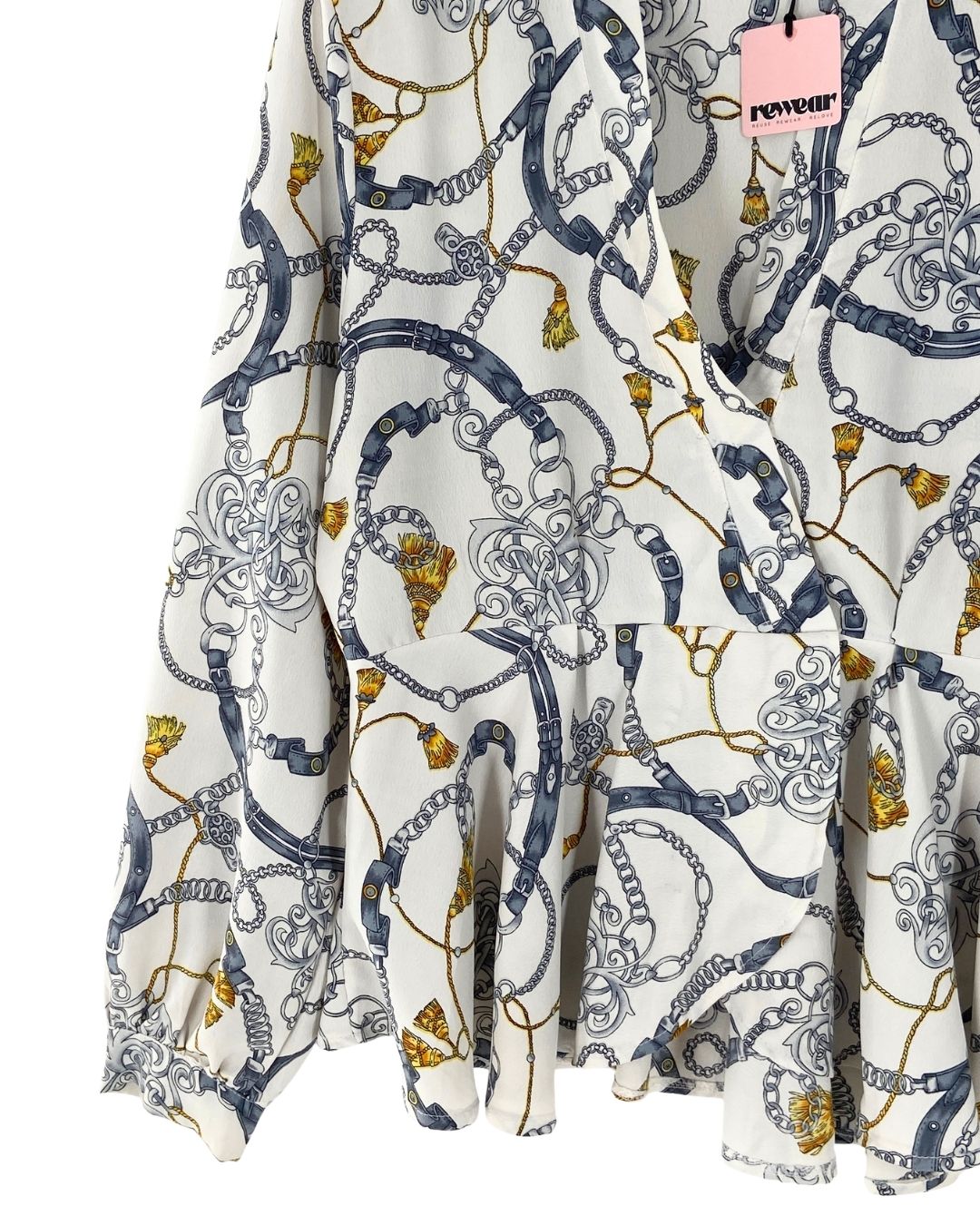 Blusa manga larga print cadena