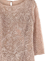 Vestido en mesh bordado