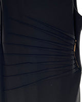 Vestido midi con plisados