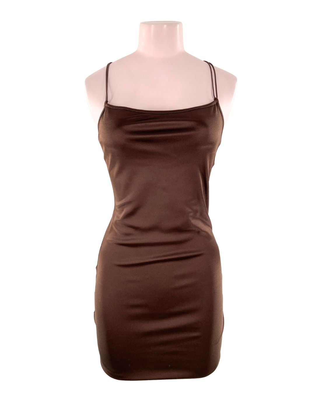Vestido mini satinado