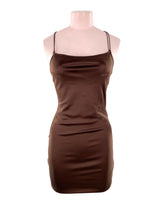 Vestido mini satinado