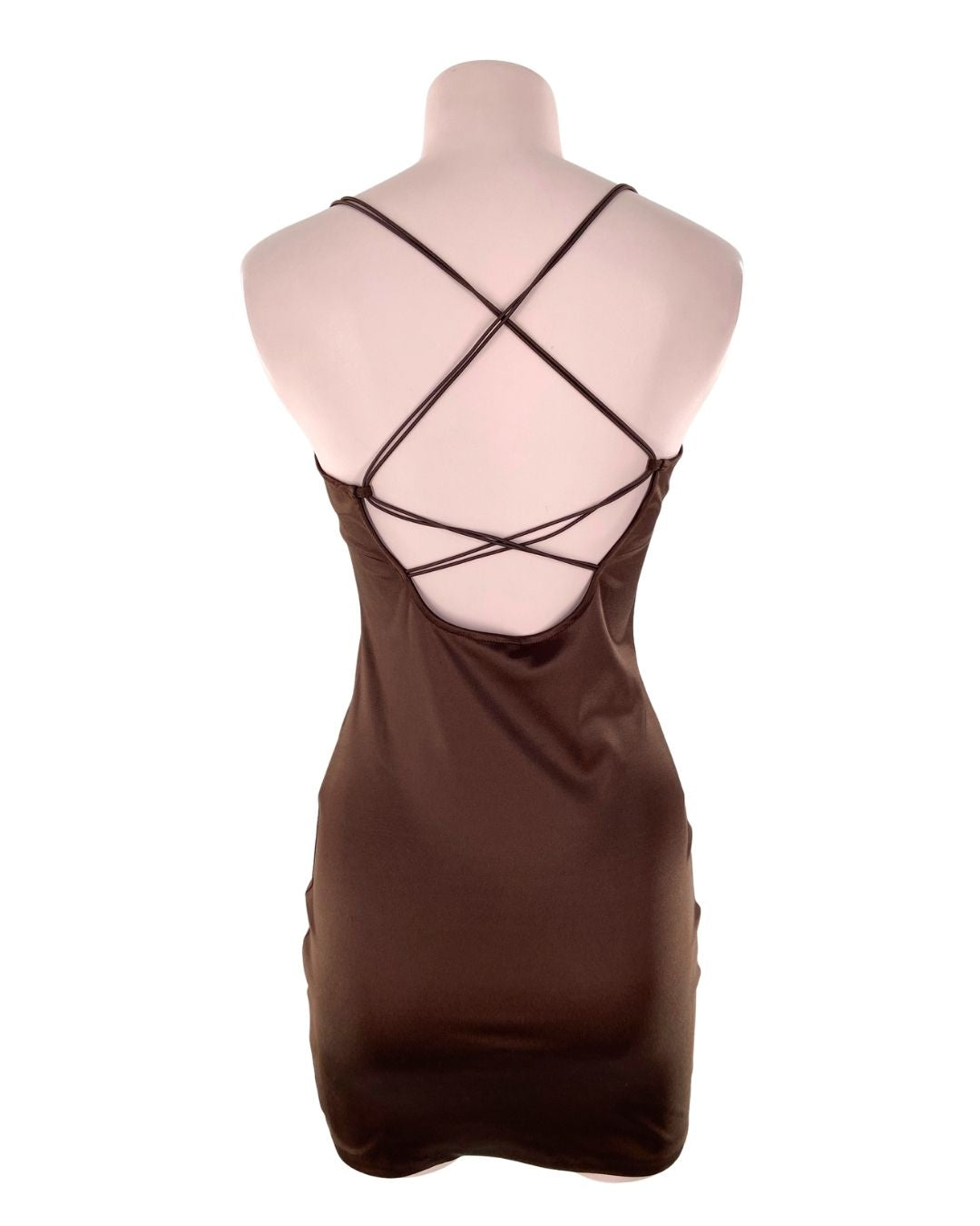 Vestido mini satinado