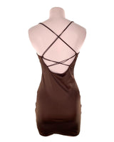 Vestido mini satinado