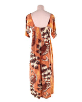 Vestido high and low print