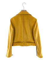 Chaqueta crop en antelina