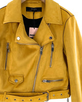 Chaqueta crop en antelina