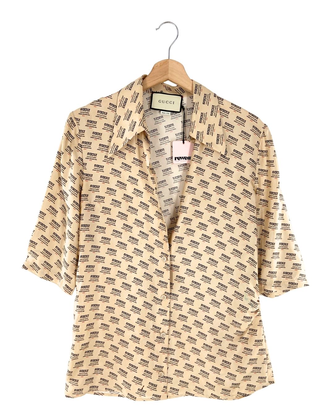 Camisa branded en seda