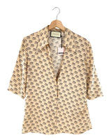Camisa branded en seda