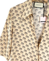 Camisa branded en seda