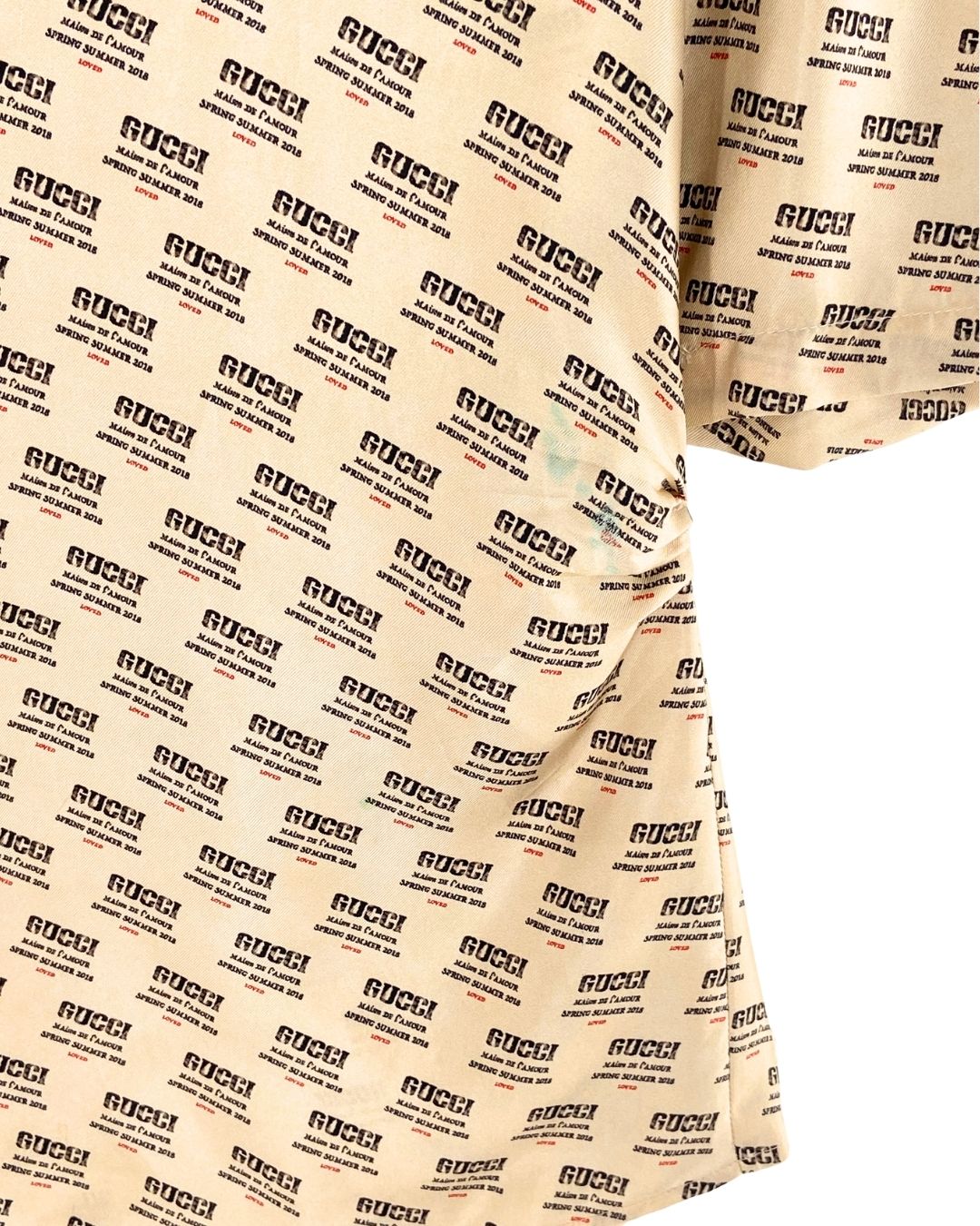 Camisa branded en seda