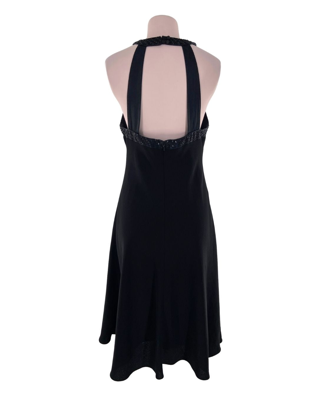 Vestido midi cuello halter