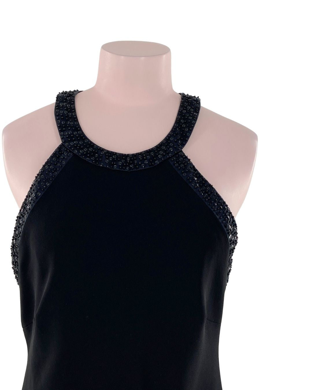 Vestido midi cuello halter