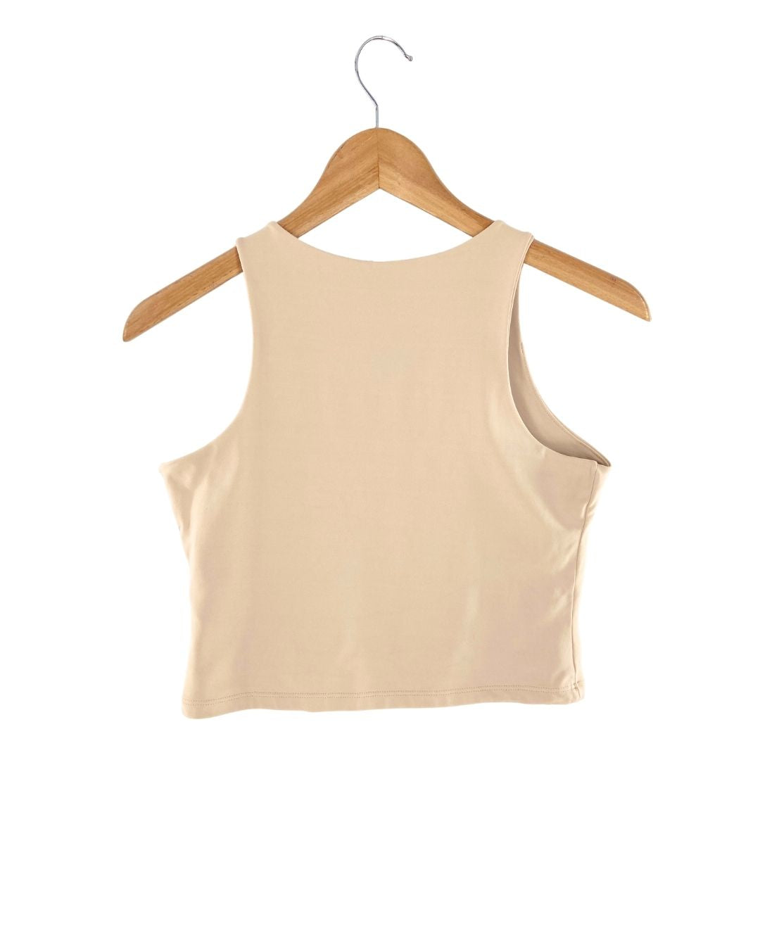 Blusa crop sleeveless licrada