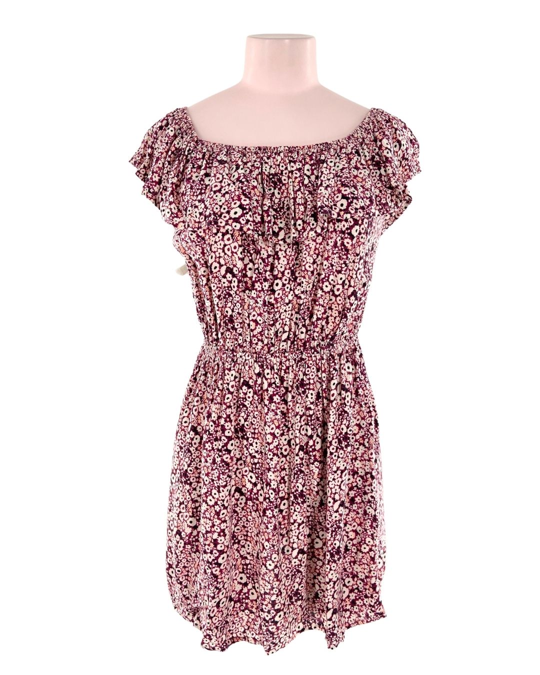Vestido mini con vuelo print