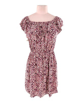 Vestido mini con vuelo print