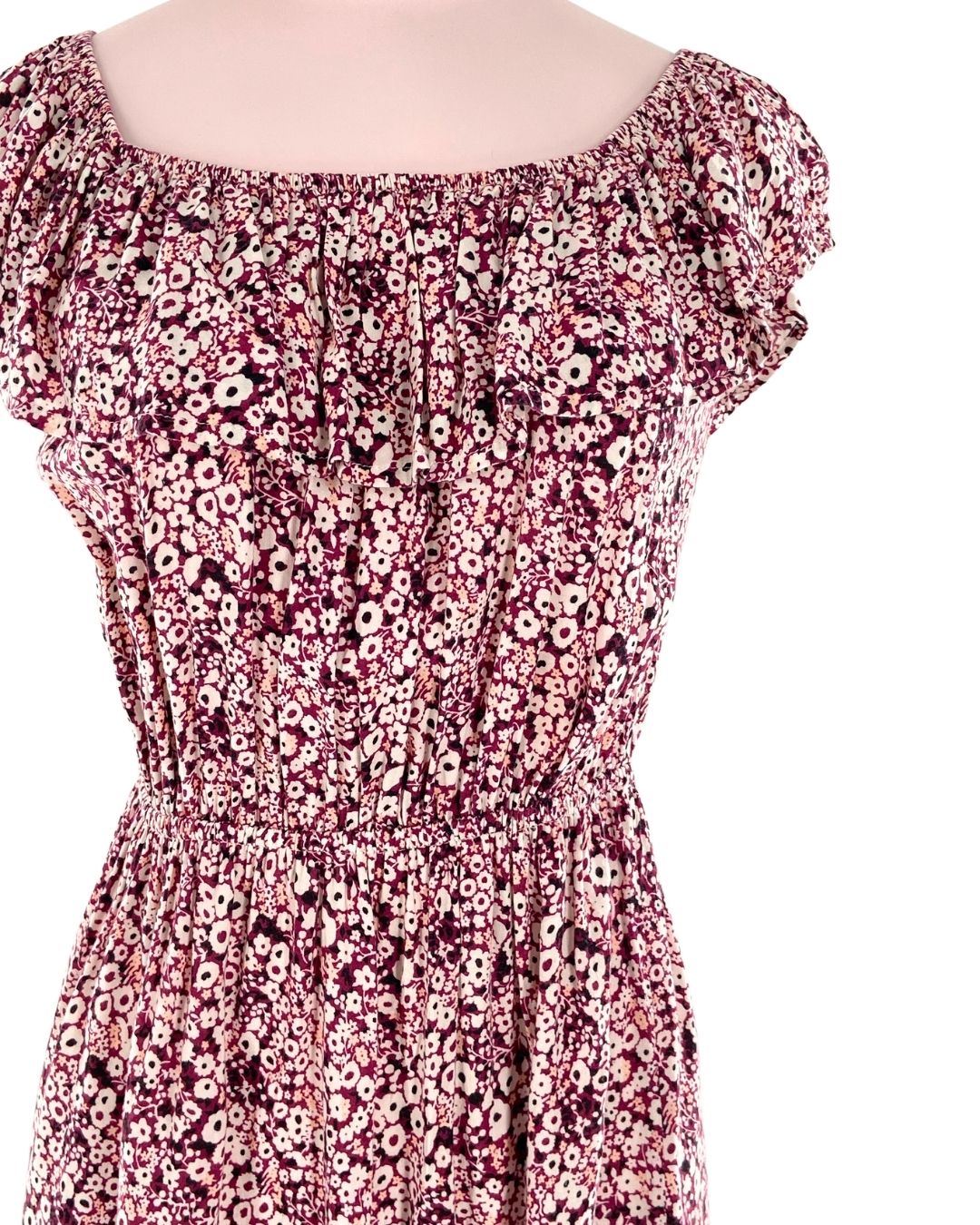 Vestido mini con vuelo print