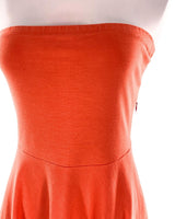 Vestido mini strapless stretch